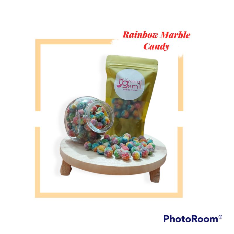 

Rainbow marble candy