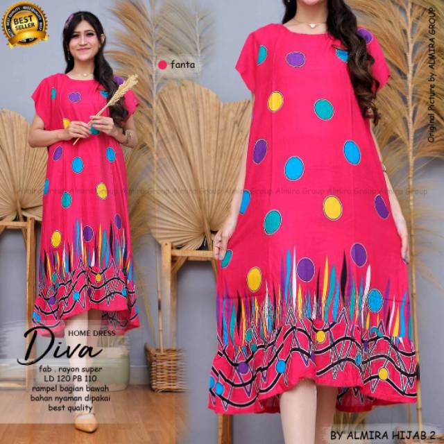 Daster rayon rotary  by Almira hijab