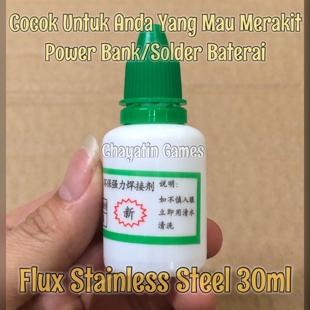 Flux / Siongka Cair Untuk Solder Bahan Stainless Steel isi 30ml