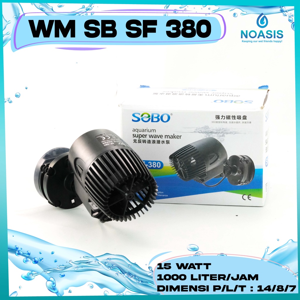 WAVE MAKER AQUARIUM SOBO SF 380 SF-380 PEMBUAT GELOMBANG AKUARIUM