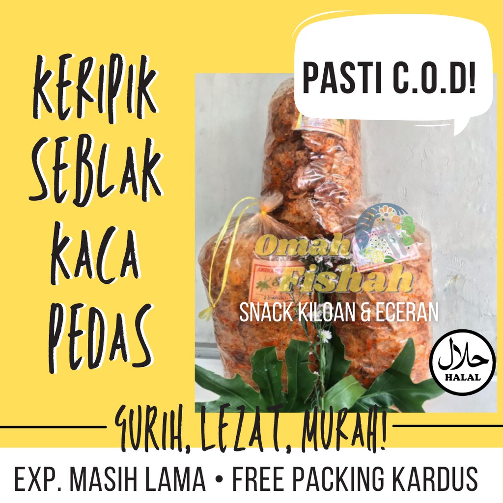 

KERIPIK SEBLAK KACA CEMILAN ENAK MURAH GURIH SNACK KILOAN ECERAN
