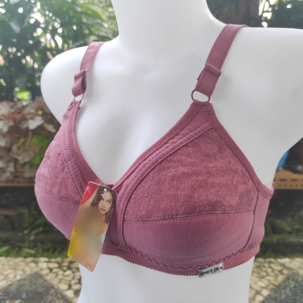 Darnes - 1 Pcs BH Wanita, Bra, Pakaian Dalam Wanita - Bermotif, tanpa busa, tanpa kawat - Bisa COD / Bayar di tempat