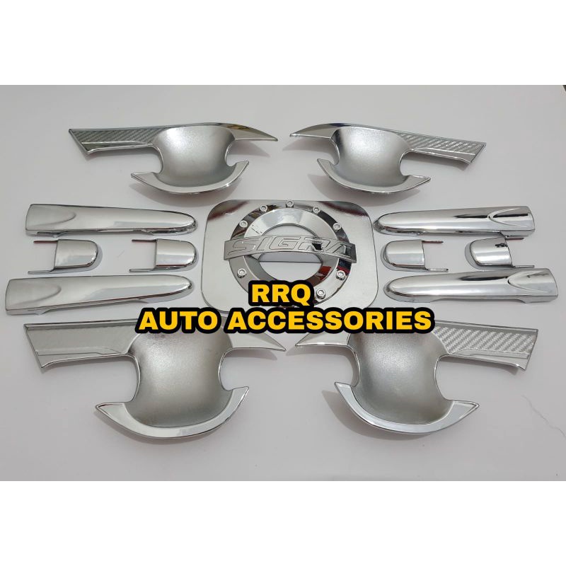 Handle sigra outer sigra tank cover sigra paket sigra crome handle outer tank cover sigra CROME