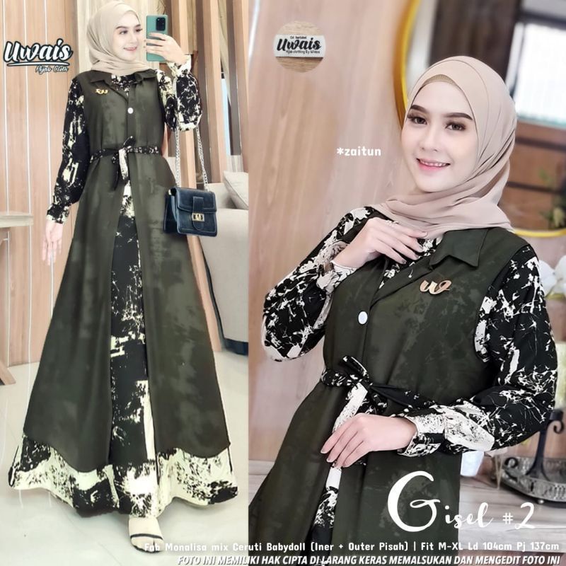 [COD] GISEL MAXY SET // GAMIS 2IN1 /GAMIS + CARDIGAN 𝐆𝐚𝐦𝐢𝐬 𝐁𝐞𝐬𝐭 𝐒𝐞𝐥𝐥𝐞𝐫