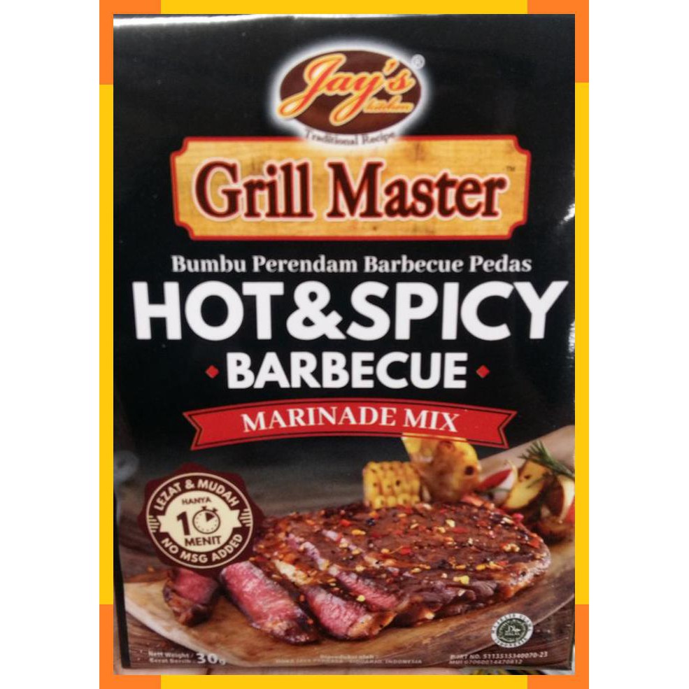 

Grill Master | hot spicy barbecue | marinade mix | 30 gram