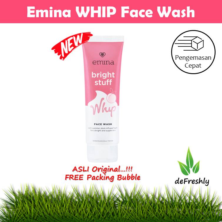 Emina Bright Stuff Face Wash | Emina Face Whip | Sabun Wajah | Pembersih Wajah - 50ml