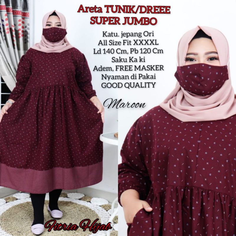 Areta Tunik Katun Jepang Super Jumbo LD 140