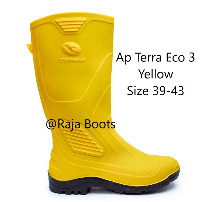 ramas17 SEPATU BOOTS PRIA KARET PANJANG TERRA ECO 3 AP BOOTS - Kuning, 39 mrh