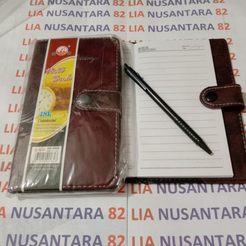 

Note Book Agenda kerja uk 48 k + pulpen lebar 9,2 panjang 16,8 cm