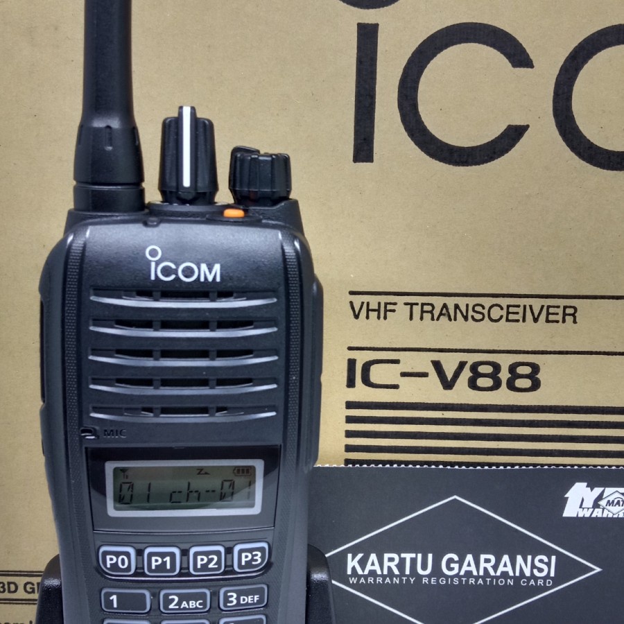 HT ICOM IC-V88 ORI HANDY TALKY 5.5 W IC V88 VHF radio murah