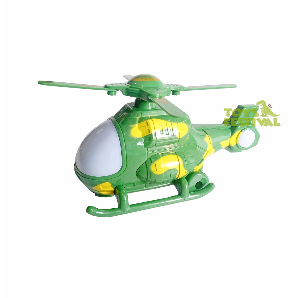 Mainan Anak Attack Helicopter Bump and Go Suara, Lampu dan Berjalan