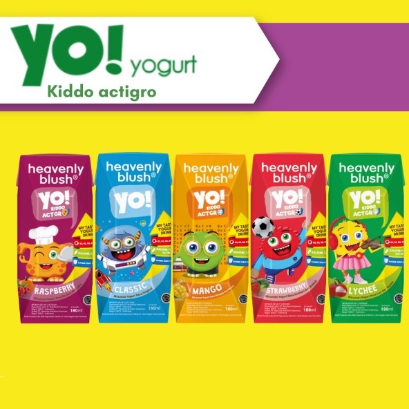 HEAVENLY BLUSH Yo! Yogurt For Kids 180ml