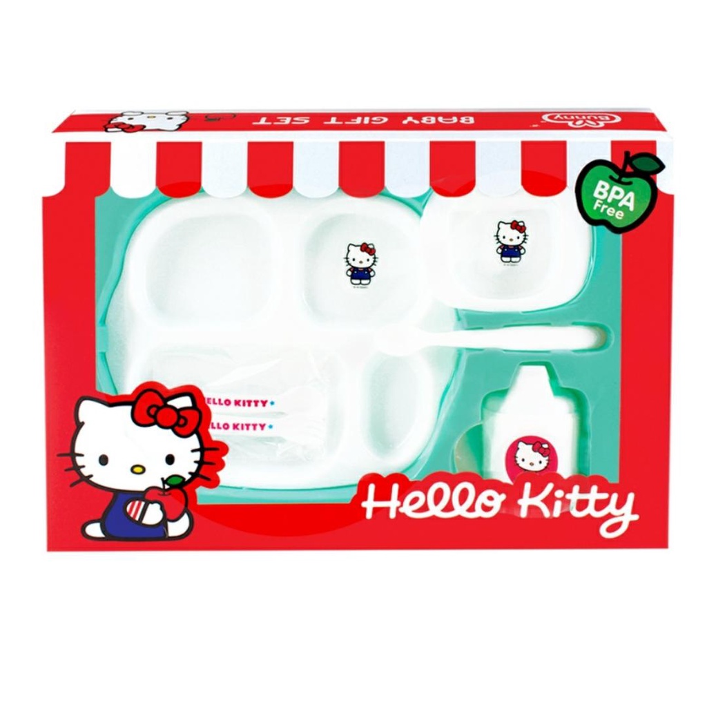 LUSTY BUNNY HELLO KITTY FEEDING SET MEDIUM / PERALATAN MAKAN BAYI