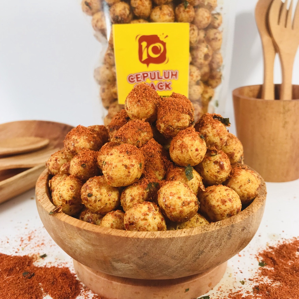 

Cimol Renyah Pedas Gurih Daun Jeruk 100 Gram