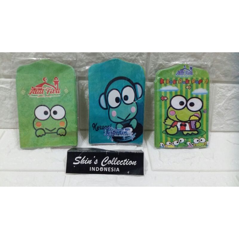 

Amplop lebaran kecil sedang keroppi keropi 1 pak isi 10 pcs