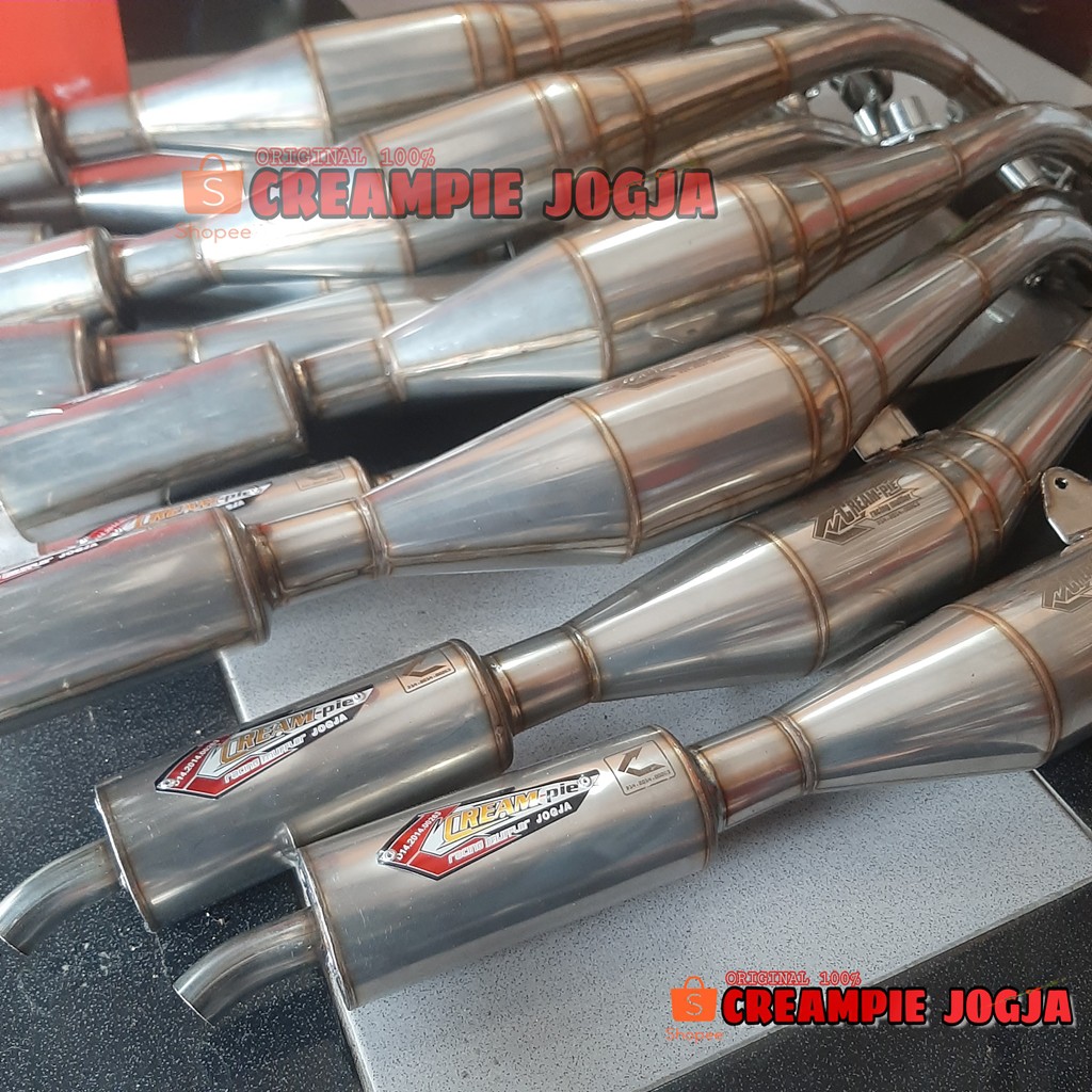 Knalpot Creampie Fiz R Standar Racing Stainless Original Asli Jogja
