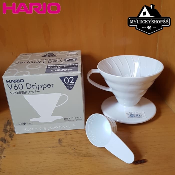 Hario V60 Dripper 02 White VD-02 - VD-02W Plastic