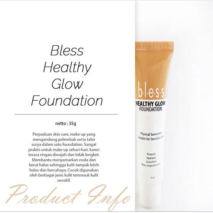 Review Bless Healthy Glow Foundation Di Kulit Berjerawat Sebagus Itu Bukareview