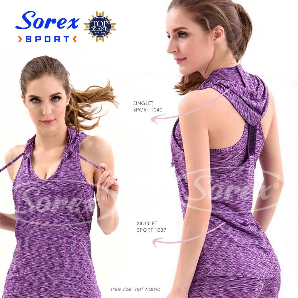 BAJU SINGLET TANKTOP SPORT 1039 SOREX OBRAL