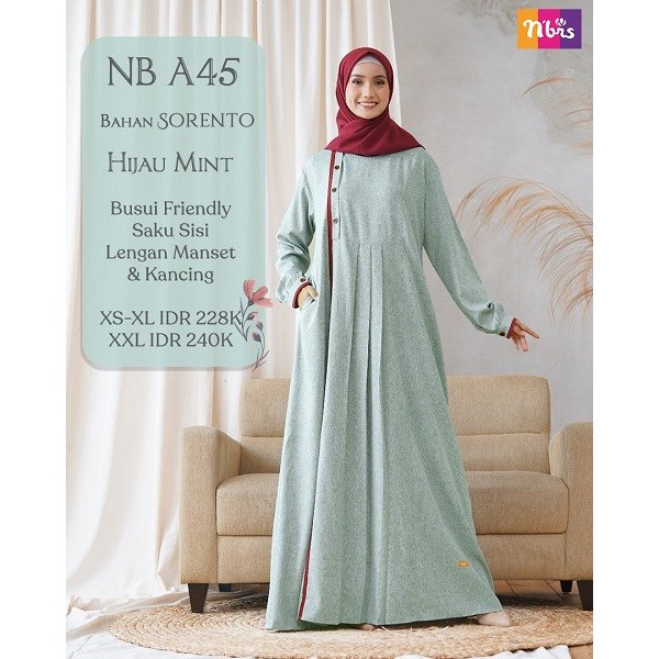 GAMIS NIBRAS DEWASA NB A45 TERBARU 2020