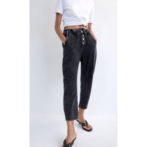 Baggy Jeans Zara Kancing