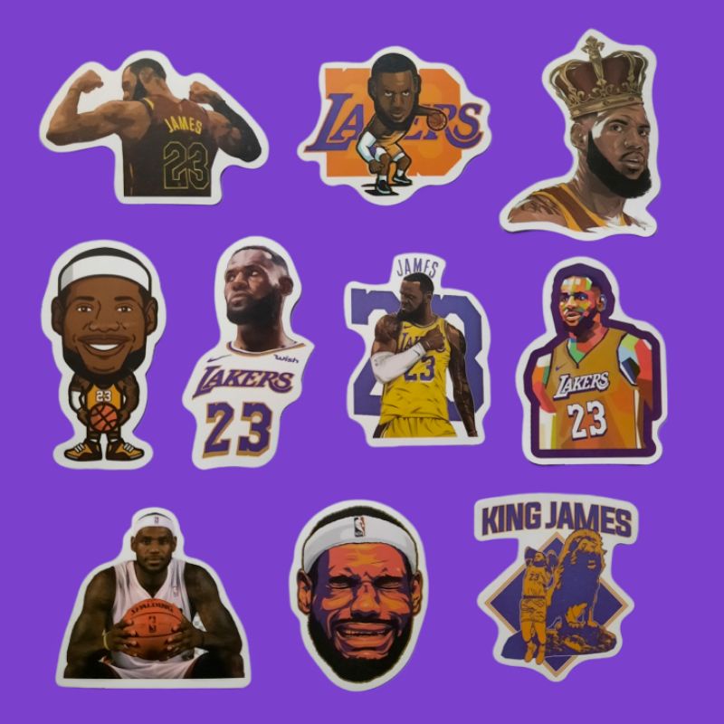 

STIKER LEBRON/STIKER LAKERS 10CS