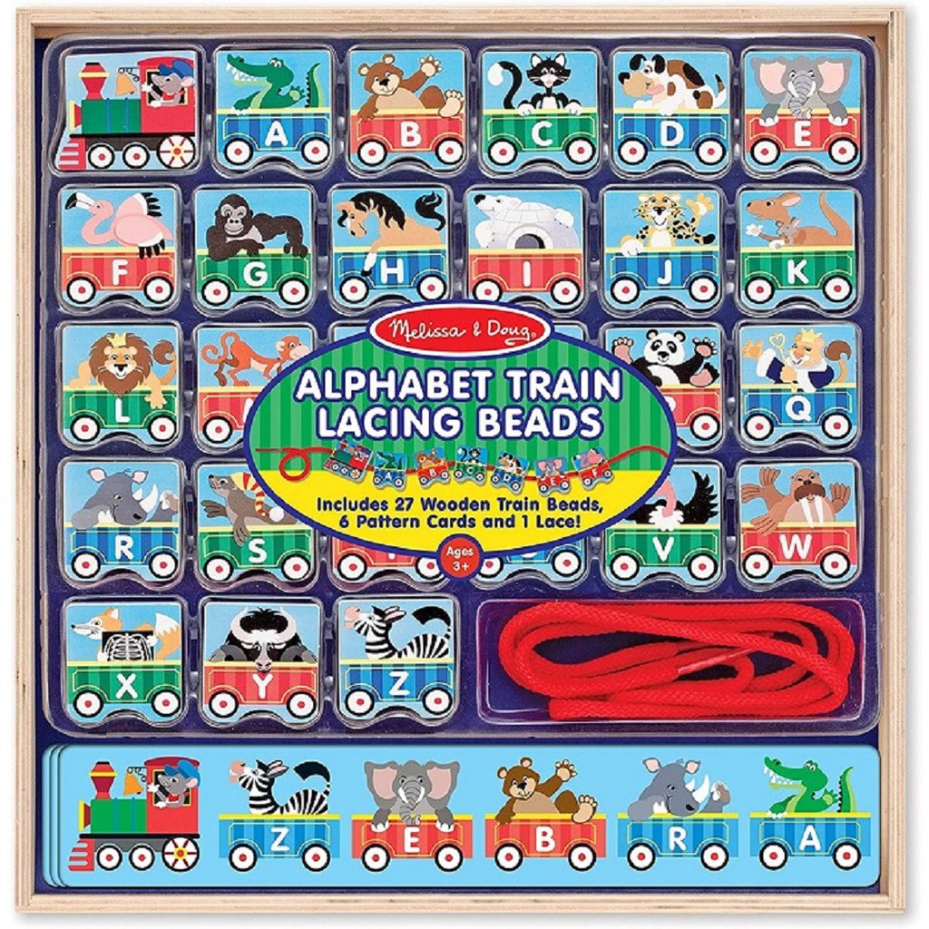 Jual Alphabet Train Lacing Beads 