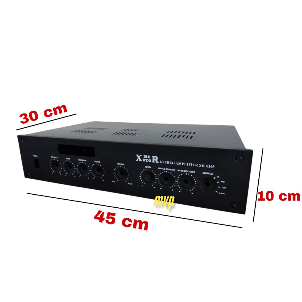 Box power Amplifier XR 0205 plus sub