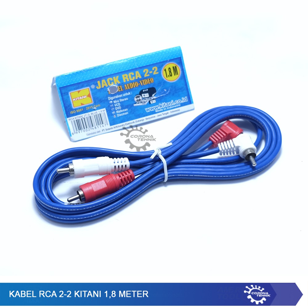 Kabel RCA 2-2 Kitani 1,8 Meter