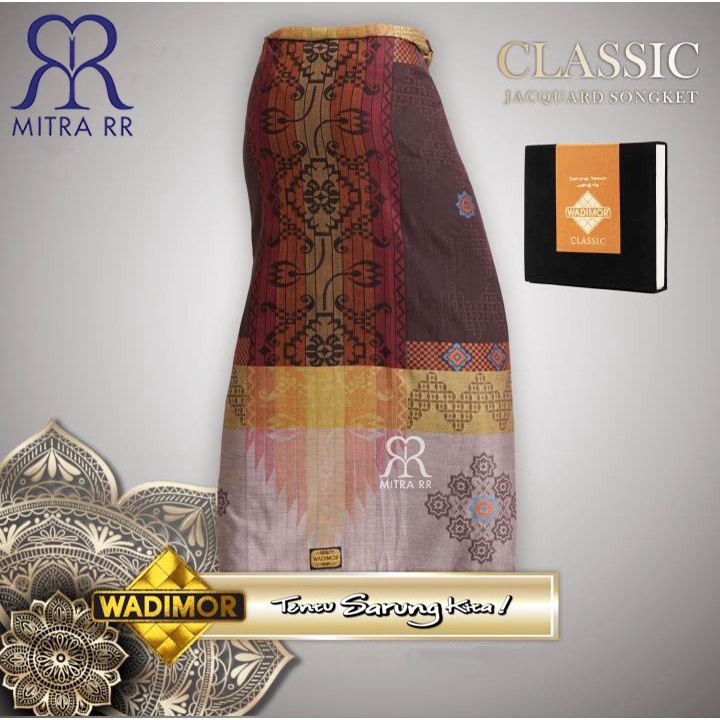 Sarung Wadimor Classic Jacquard Songket Bludru Sarung Tenun Dewasa