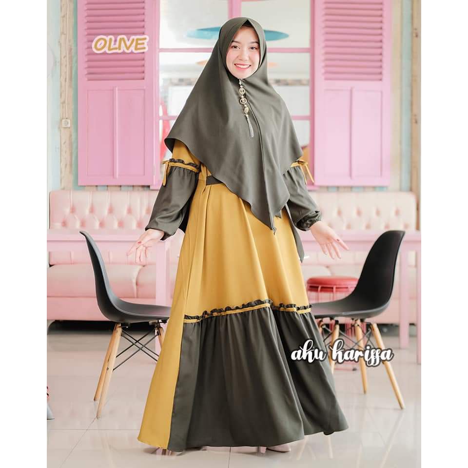 Gamis Set Hijab SYAR'I ASHANTY BY GASA