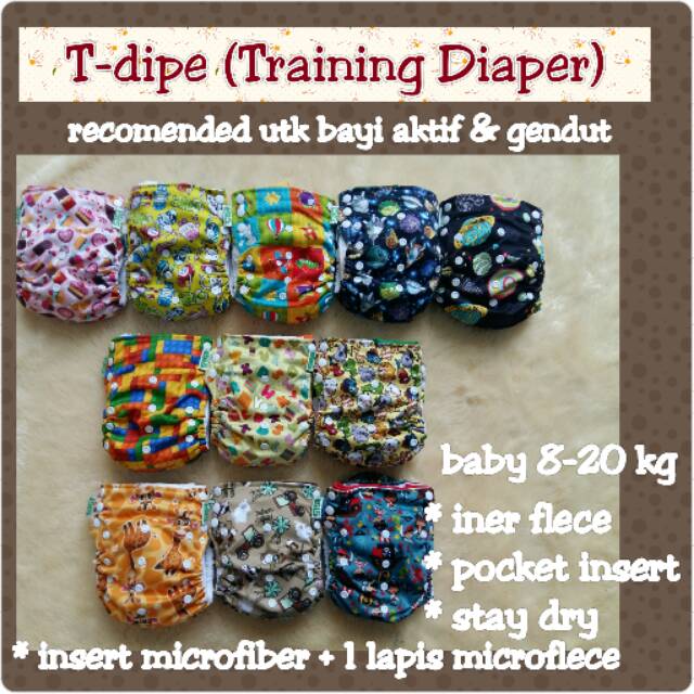 GG Popok Kain Bayi Cuci Ulang Clodi Cloth Diapers T Dipe Tipe Celana