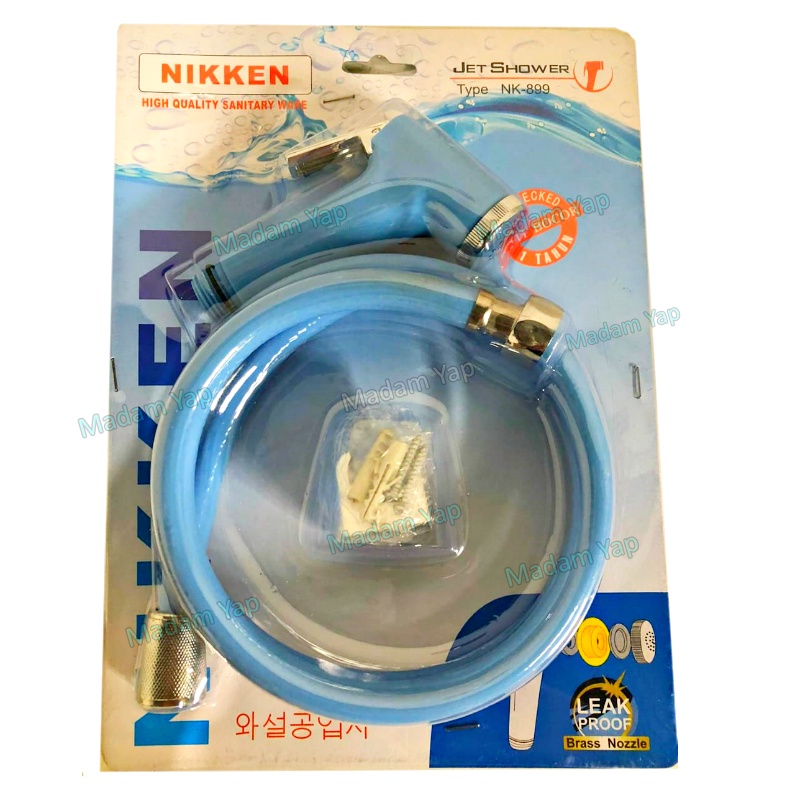 JET SHOWER TOILET PUTIH NIKKEN CHROME / SELANG BIDET WC CEBOK