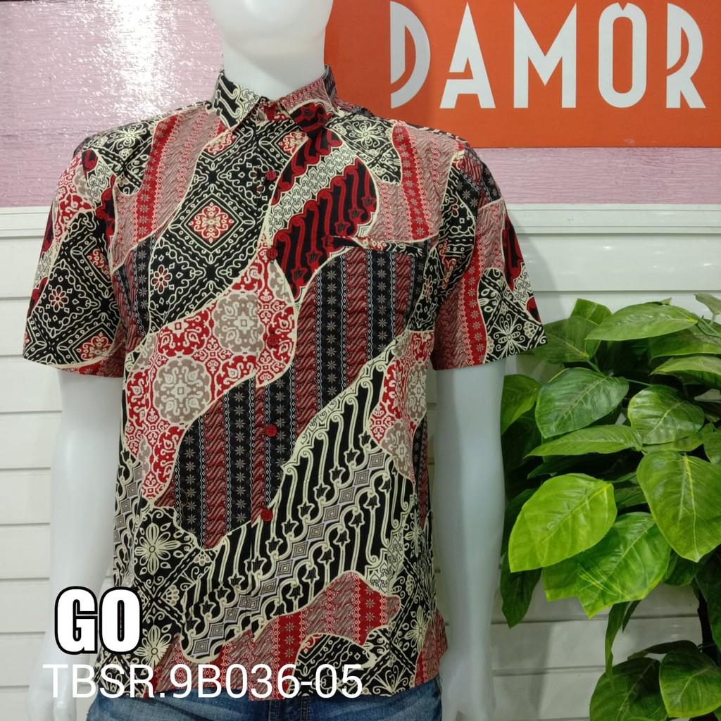 gof DAMOR (CRESSIDA) KEMEJA BATIK LENGAN PENDEK PRIA REGULER Baju Batik Cowok