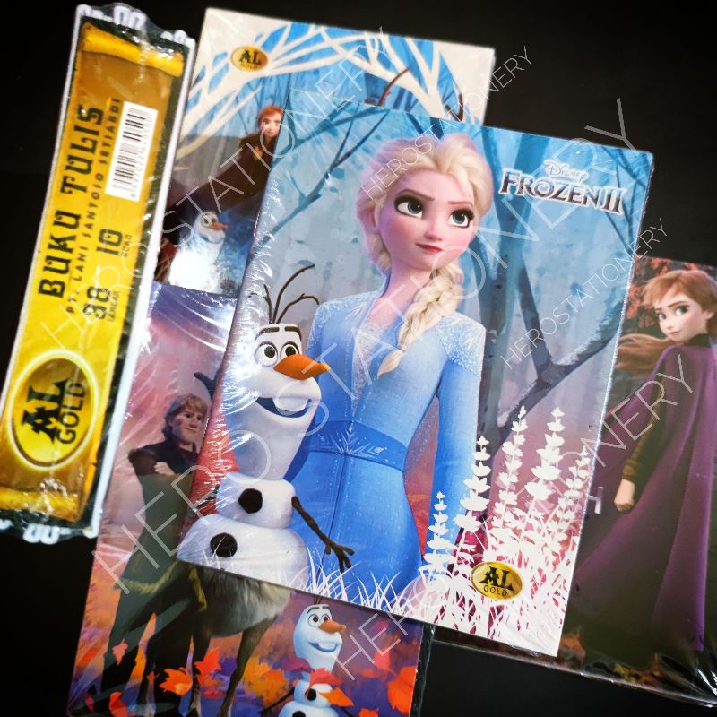 

Buku tulis AL frozen 38 lembar . 10 buku