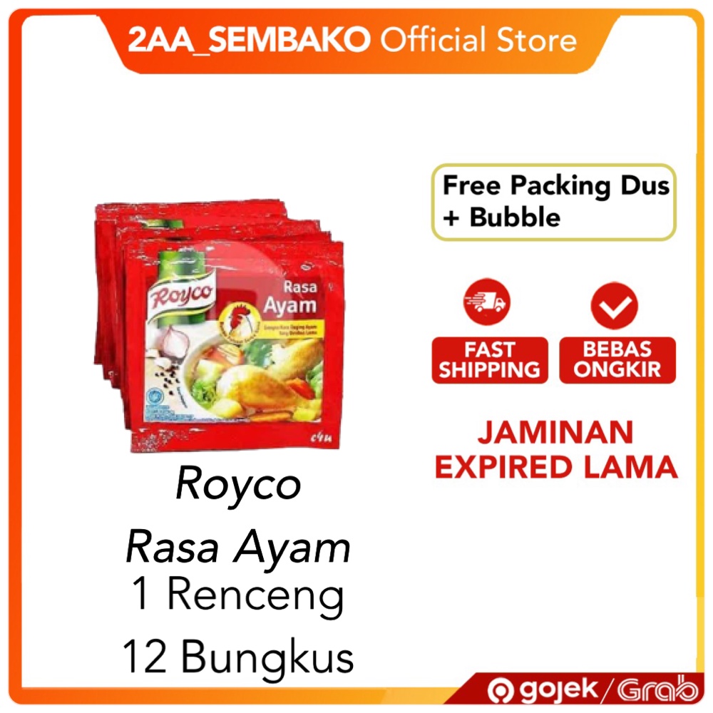 

Royco kaldu ayam isi 12 sachet Royco Sachet 1 Renceng 12 Bungkus
