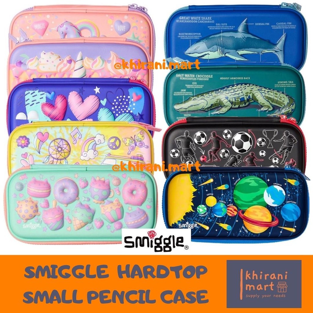 

SMIGGLE HARDTOP SMALL PENCIL CASE / TEMPAT PENCIL / KOTAK PENCIL