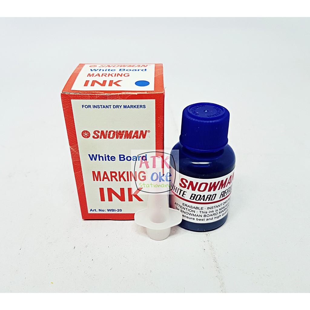 

Tinta Refil Ink Snowman White Board ( bisa di hapus ) Biru