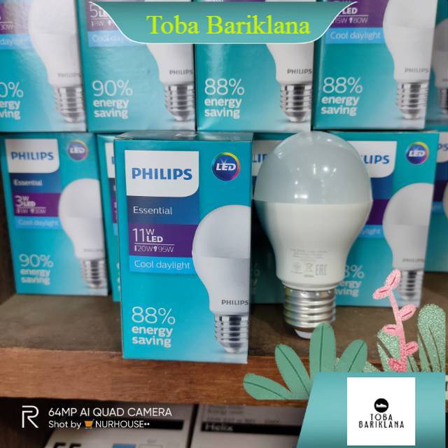 philips led 11 watt essential bohlam lampu philips Murah
