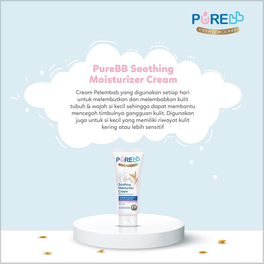 Pure bb Soothing Moisturizer Cream 100gr Krim Kulit Bayi