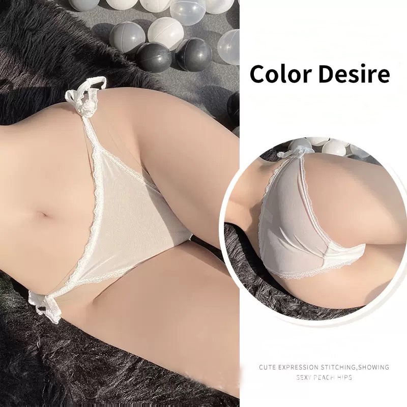 (COD) Celana Dalam Renda Bernapas Tali ultra-tipis Celana Low Waist Cd 3C075