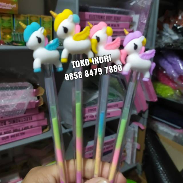 

PULPEN GEL PELANGI RAINBOW UNICORN LARI