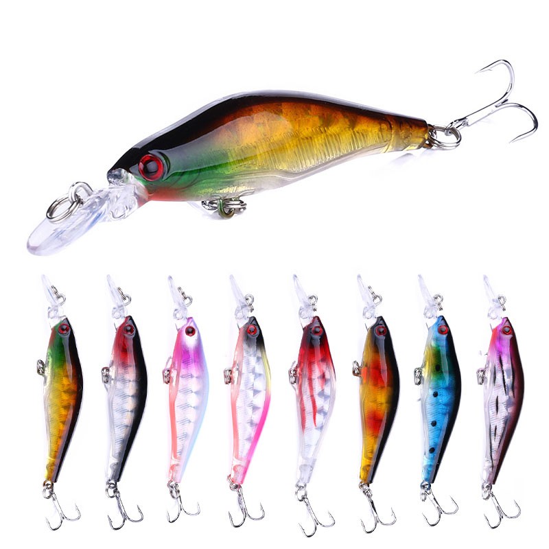 HENGJIA 16pcs minnow crankbait umpan pancing swimbait fishing lure ikan bass memancing peralatan