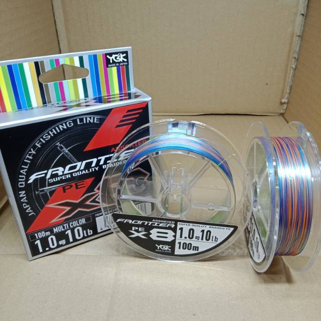 Senar pe YGK frontier x8 100m size 1 multi color