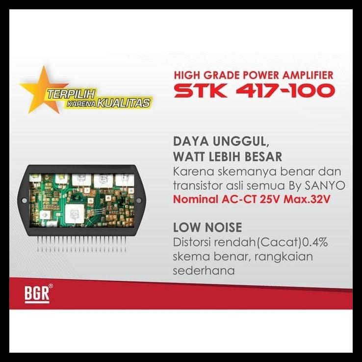 Kit Power Stk 417-100 Stereo 100W Sanyo Amplifier Stk417 100 Bell Bgr
