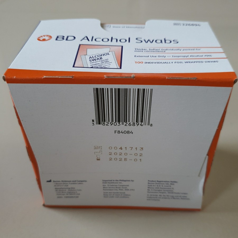 Alcohol Swab BD Tissue Alkohol Tisu Swabs Kapas Alkohol 70%