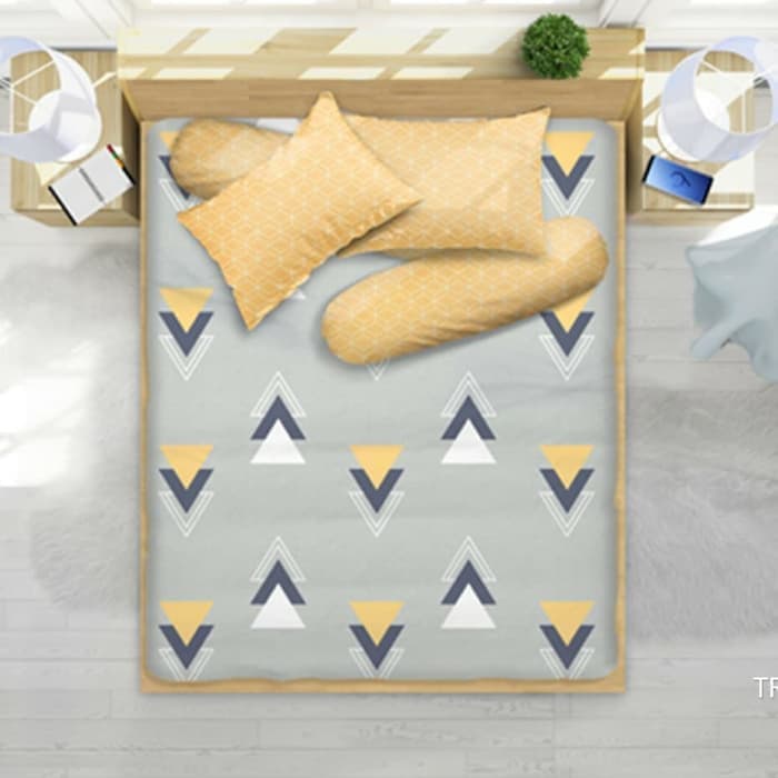 Sprei My Love Single 100x200 No 4 - Motif Karakter Triangles
