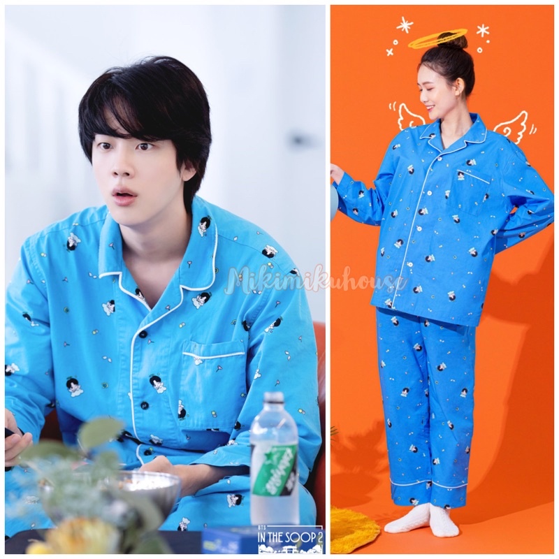 BOOK BTS ARTIST MADE COLLECTION MERCH PAJAMA BY JIN GOOD DAY PAJAMA JIN PIYAMA BAD DAY JIN MERCH STY