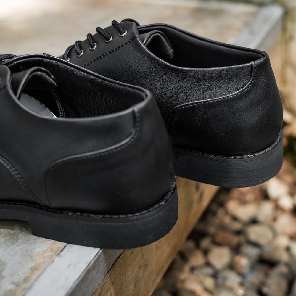 HARVARD BLACK |ManNeedMe x Lvnatica| Sepatu Pantofel Pria Formal / Kantor Derby Shoes ORI