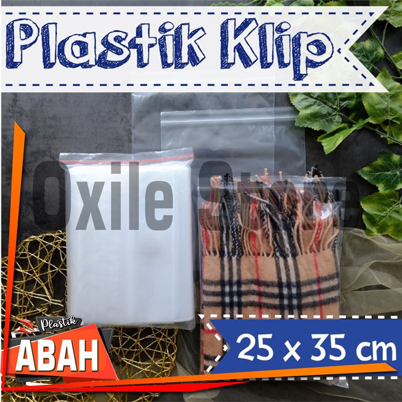 Jual Plastik Klip 25x35 Cm Plastik Clip Plastik Ziplock Bening Shopee Indonesia 9308